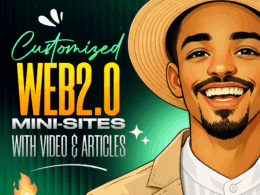 Customized WEB2.0 Mini-sites With Video & Articles